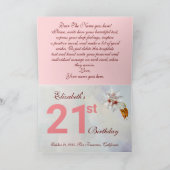 Carte Fleurs De Sakura Rose Étonnantes Et Extraordinaire (Intérieur)