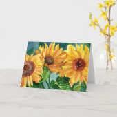 Carte Fleurs de soleil (Fleur jaune)