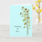 Carte Fleurs de soleil (Fleur jaune)