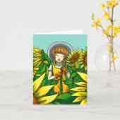Carte Fleurs de soleil (Fleur jaune)