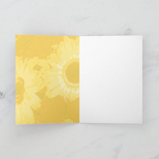 Carte Fleurs de soleil (Intérieur)