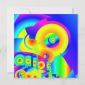 Carte Fleurs de soleil Abstraites (Devant)