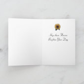 Carte Fleurs de soleil Bonne fête des mères (Intérieur)