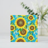 Carte Fleurs de soleil Bright Summer Nature Flora (Debout devant)