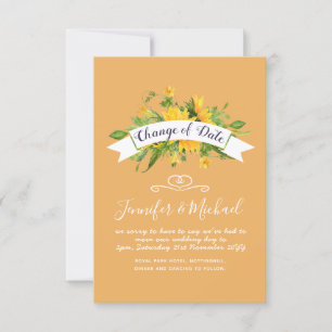 Carte Fleurs de soleil Changement de date Plans de repor