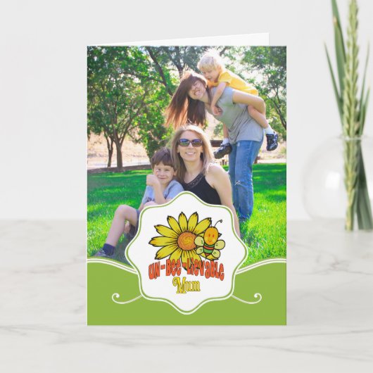 Carte Fleurs de soleil de maman incroyable (Devant)