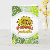 Carte Fleurs de soleil et abeilles incroyables (Fleur jaune)