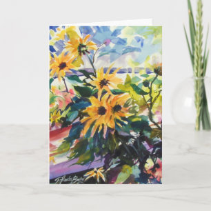 Carte "Fleurs de soleil et ombres"