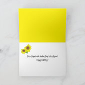 Carte Fleurs de soleil jaunes se réjouissent dans le Sei (Intérieur)
