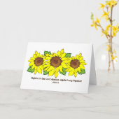 Carte Fleurs de soleil jaunes se réjouissent dans le Sei (Fleur jaune)