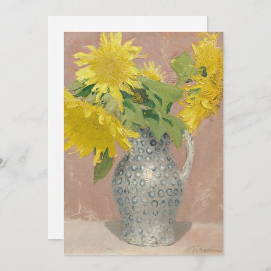 Carte Fleurs de soleil | William Nicholson (Devant / Derrière)