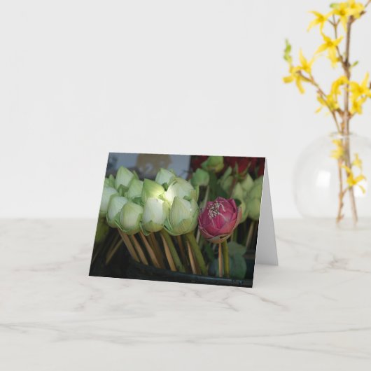 Carte Fleurs de temple (Fleur jaune)