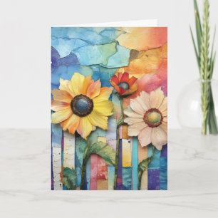 Carte Fleurs de type Daisy fantaisistes et originales Bo