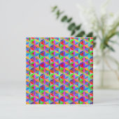Carte FLEURS DE VIE - gradients multicolores motif (Debout devant)
