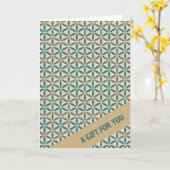 Carte FLEURS DE VIE - motif de timbre 1 (Fleur jaune)