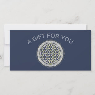 Carte FLEURS DE VIE - Symbole de géométrie sacrée Art 1
