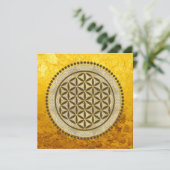 Carte FLEURS DE VIE - Symbole de géométrie sacrée Art 2 (Debout devant)