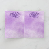 Carte Fleurs de violet à 50e anniversaire (Intérieur)