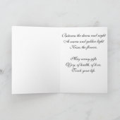 Carte Fleurs de voeux d'anniversaire 1915 vintage (Intérieur)