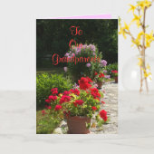 Carte Fleurs de voeux du jour des grands-parents (Fleur jaune)