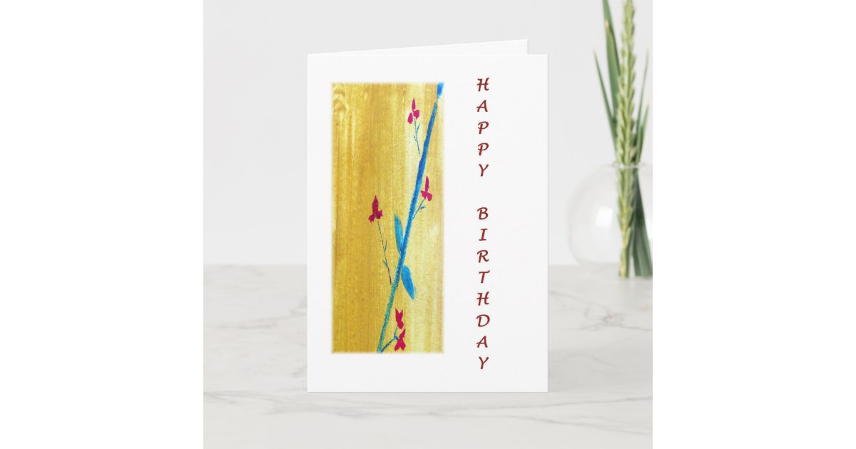 Carte Fleurs De Zen De Joyeux Anniversaire Zazzle Be