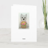 Carte Fleurs d'eau de rose fête de la mère (Dos)