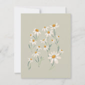 Carte Fleurs Delicées Chamomille Aesthétique Sauvage (Devant)