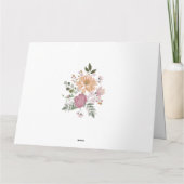 Carte Fleurs d'été Mariage Merci (Dos)