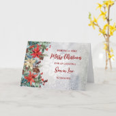 Carte Fleurs d'hiver Fils en droit Noël (Fleur jaune)