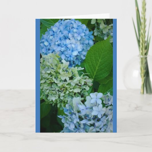 Carte Fleurs d'hortensia (Devant)