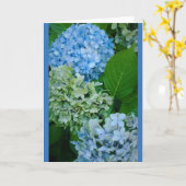 Carte Fleurs d'hortensia (Fleur jaune)