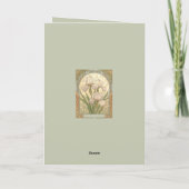 Carte Fleurs d'iris d'anniversaire de février de style A (Dos)