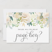 Carte Fleurs D'Ivoire Douce Serez-Vous Mon Garçon De Pag (Devant)