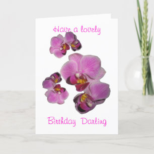 Carte Fleurs d'orchidée