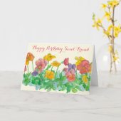 Carte Fleurs douces de pensée d'ami de joyeux (Fleur jaune)