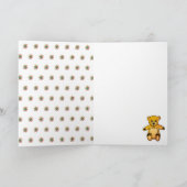 Carte Fleurs d'ours en peluche jolies Enfants d'annivers (Intérieur)