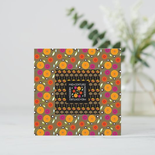 Carte Fleurs Du Milieu Du Siècle (Debout devant)