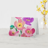 Carte Fleurs du printemps (Fleur jaune)