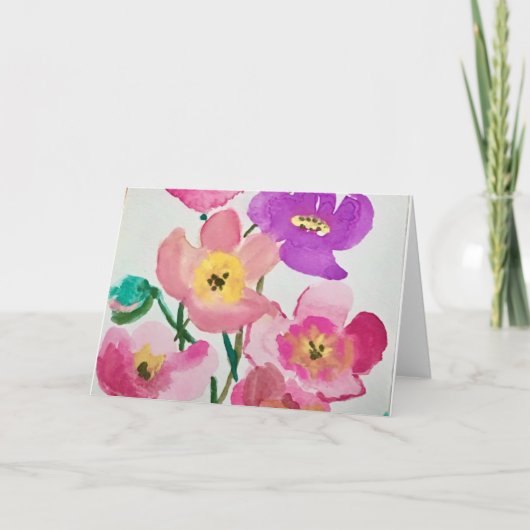 Carte Fleurs du printemps (Devant)