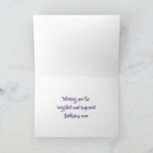 Carte Fleurs du printemps blanc Fleurs Anniversaire (Intérieur)