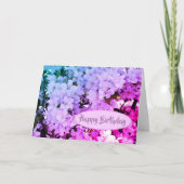 Carte Fleurs du printemps blanc Fleurs Anniversaire (Devant)
