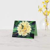 Carte Fleurs Éclatantes  (Fleur jaune)