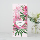 Carte Fleurs en Fleurs Peinture Originale Aquarelle (Debout devant)