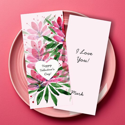Carte Fleurs en Fleurs Peinture Originale Aquarelle