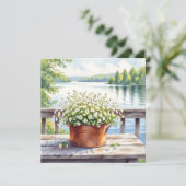 Carte Fleurs en pot de cuivre sur Lakehouse Deck (Debout devant)