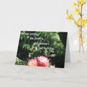 Carte Fleurs et citations sur l'amitié (Fleur jaune)