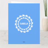 Carte Fleurs Et Coeurs Nom (Dos)