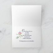 Carte Fleurs et Feuilles du Souvenir (Intérieur)