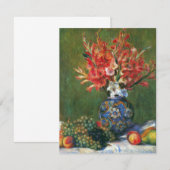 Carte Fleurs et fruits de Pierre Renoir (Devant / Derrière)