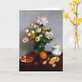 Carte Fleurs et fruits, Henri Fantin-Latour (Fleur jaune)